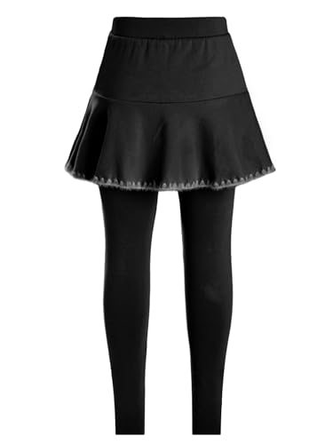 Footless Pantskirt for Toddlers Kids Girls School Skirted Leggings Uniform Ruffle Skirt Pants Tutu Culottes4