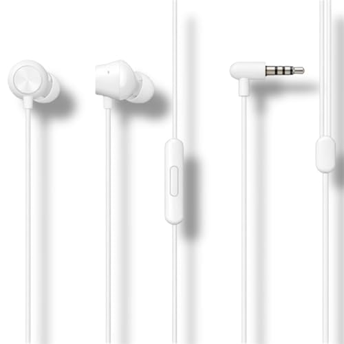 Buds 2 Neo (3.5 mm) Wired in Ear Earphones with Mic (White) Compatible with Realme Buds 2 Neo-(AS-823)