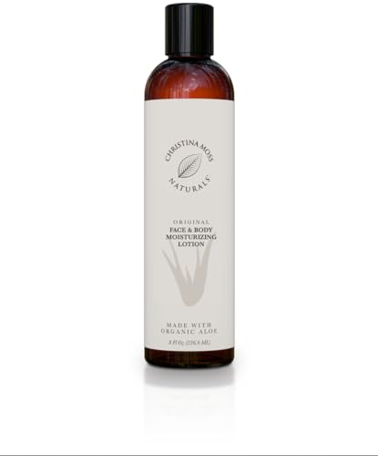 Christina Moss Naturals Unscented Body Lotion, Natural and Organic Ingredients, Gentle, No Toxic Chemicals