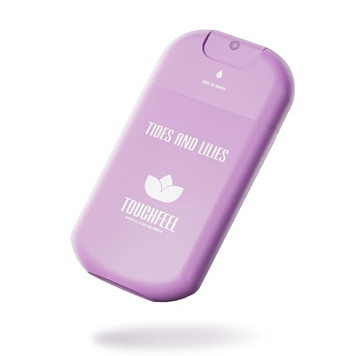 TOUCHFEEL Power Mist Hand Sanitizer Spray, Scented Hydrating Hand Sanitizers Travel Size Refillable, Pocket Portable 1-Pack (Tides and Lilies) 0.93Fl Oz 460-Sprays Each