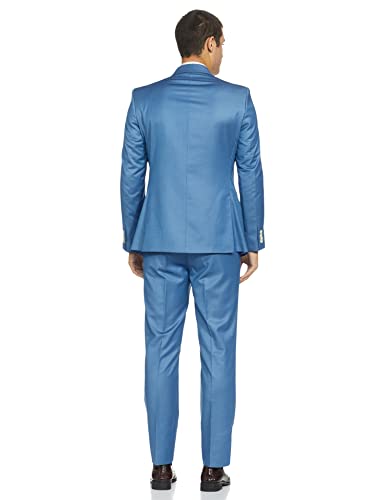 Image of Raymond Rayon Men's Full Sleeve Contemporary FIT Medium Blue Formal Suit