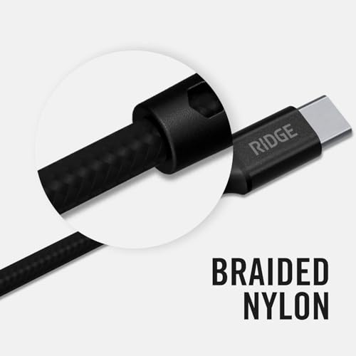 Image of Ridge 45W Charger for Power Bank, Dual USB-C Ports, Laptop-Grade Power with Complete Cable Kit Included - Matte Black