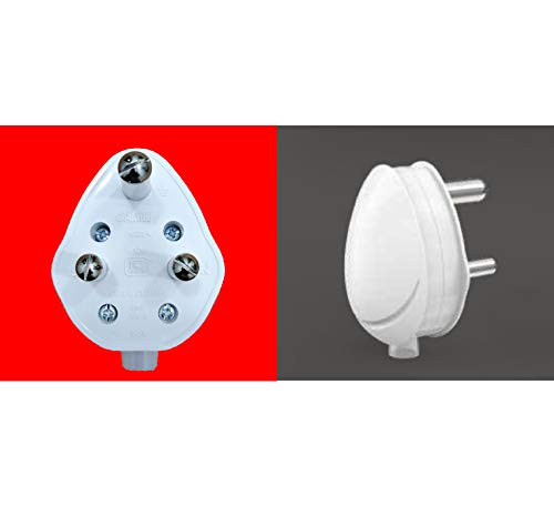 Image of Polycab 16A 3-Pin Plug Top 250V ISI Certified with Unbreakable and Shock-Proof Body Pack-of-4