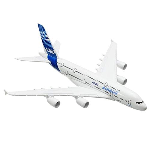 AmigozZ Diecast Aeroplane Scale Model Only For Display, Size -16 Cm (Airbus A380), Multicolor