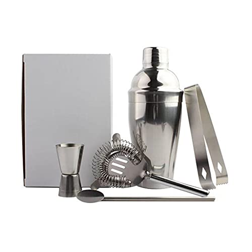 Set de coctelera de acero inoxidable 750 ml 6 piezas miniatura 5