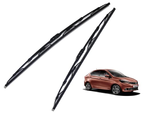 Image of Euro Care Metal Type Wiper Blade Compatibility with TATA Tigor Windshield Car Wiper Blade Size D-22,P-16