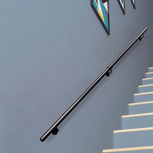 Rampe extérieure en fer forgé avec supports de fixation haut de gamme