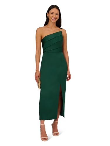 Adrianna Papell Women's Satin Crepe Dress4