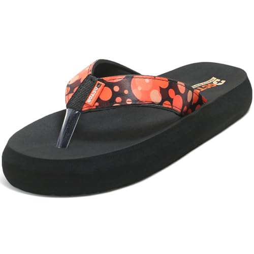 Image of DOCTOR HEALTH SUPER SOFT Women Stylish Printed Flip Flops | Soft Cushioned Everyday Wear Slippers for Women | Lightweight Anti-Slip Casual Thong Sandals