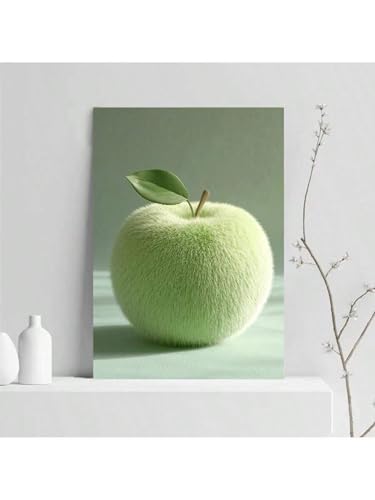 Toile esthétique de belles pommes avec cadre pour intérieur chic