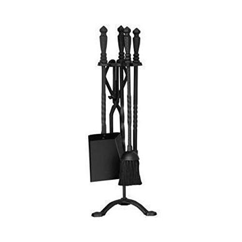 Supporto per pozzo del Fuoco/Set di Attrezzi per caminetto/Attrezzo per caminetto Stufe in Stile Europeo Set di 4 Set di pinze per Attrezzi da Camino, Mazza, piedistallo, Pala