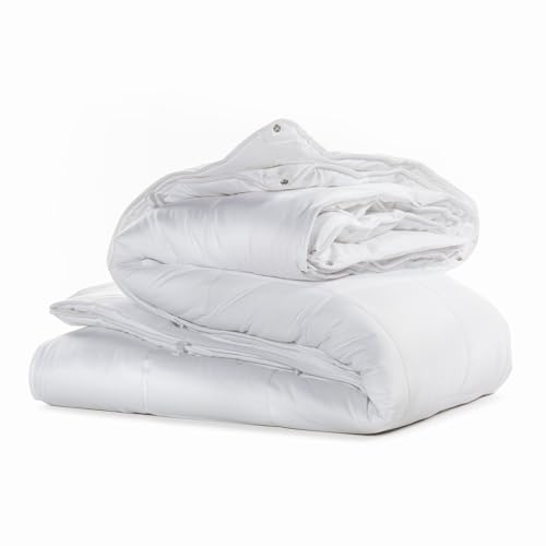 Caleffi 25280 Poliestere Aloe Vera 4Stagioni Piumino per Matrimoniale Letto, Taglia Unica