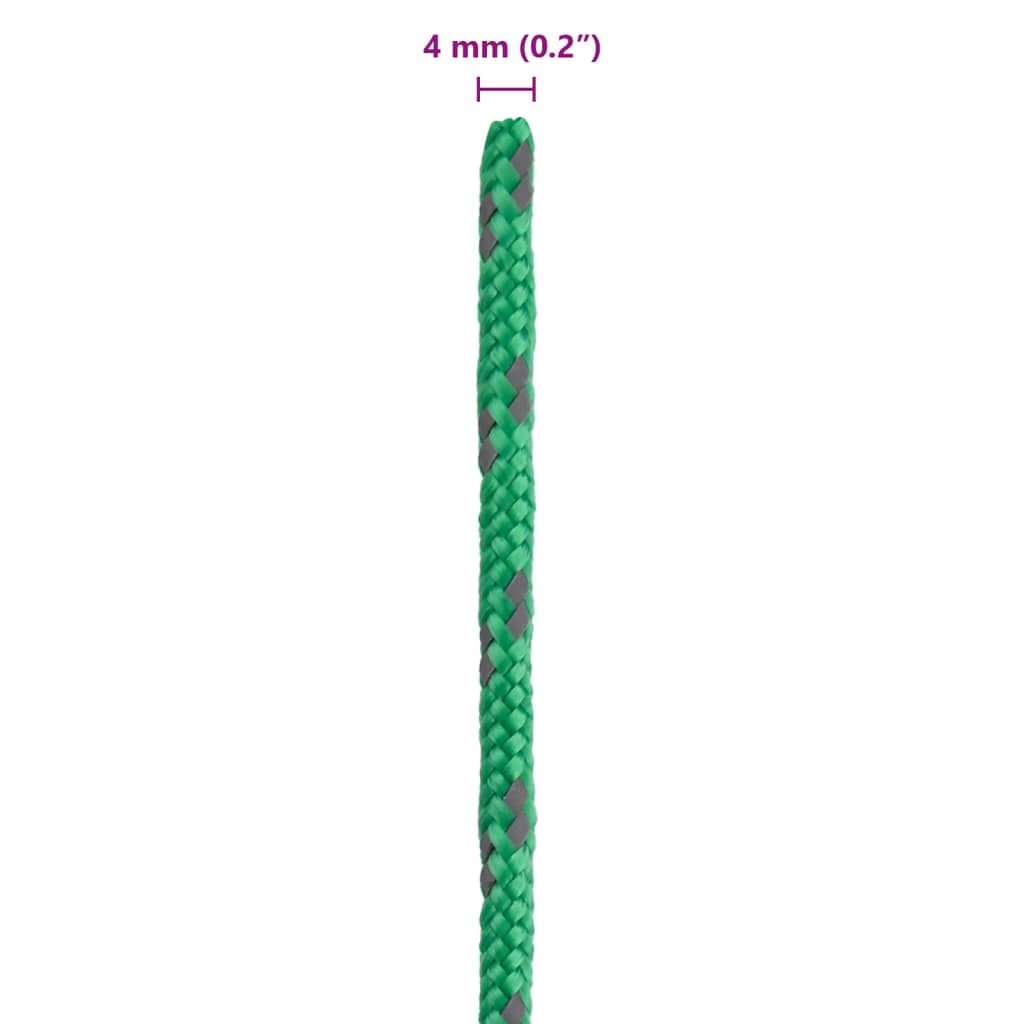 Reflektierende Abspannleine aus Polypropylen mit Seilspannern 8 STK, 4 m lang, 4 mm stark, mit Aluminiumspanner zum Zelt aufbauen, Camping, Sturm sichern