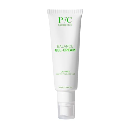 PFC Cosmetics - Crema en Gel Facial Seborreguladora. 50ml. Hidratante. Equilibra y Matifica, no Comedogénico. Piel Grasa y con Tendencia Acnéica. Hombre y Mujer. Sin brillos. Poros Minimizados