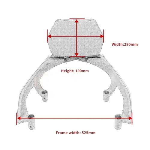 Dossier passager moto maintien dorsal sécurisé pour scooter TMAX 560 XP530