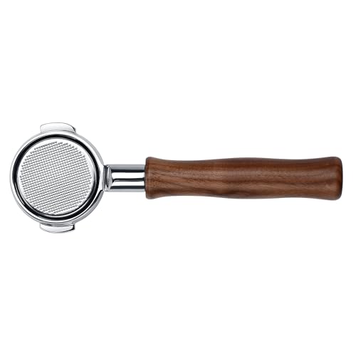 Image of Normcore 58mm Naked Portafilter Compatible with all La Marzocco Home Espresso Machines, Bottomless Espresso Portafilter with 18g Basket, Genuine American Walnut Handle