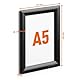 Durable Klapprahmen Aluminium A5, Bilderrahmen zum Kleben/Schrauben, 1 Stück, schwarz, 479501