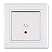 Produktbild ALING-CONEL Taster mit Glimmlampe und Lichtsymbol 10AX/250V~ inkl.Rahmen (komplett) Weiß (RAL 9003)