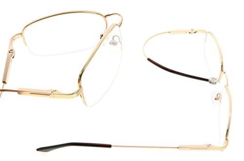 Image of CessBlu Computer Glasses Men Bendable Titanium Reading Eyeglasses Blue Light Filter