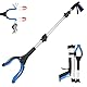 91cm Greifzange für Senioren - Faltbare Greifzange mit starkem Griff und 360° Drehkopf, Ergonomischer Greifer für Senioren, Robuste Müllzange für tägliche Aufgaben, Blau