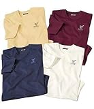 4er-Pack T-Shirts King Eagle. Kurzarm T-Shirts für Männer. Erhältlich in großen Größen von M bis 5XL.