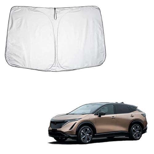 車用サンシェード フロントガラス用 日産 アリア FE0系 R4.1~/新型サクラ B6AW系 KE0系 R4.6~ に対応 折り畳み式 収納袋付