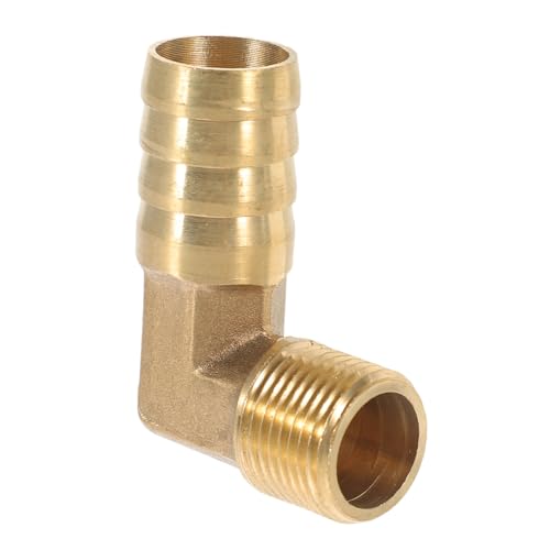 PRETYZOOM Pneumatic Push Connector 90° Elbow Hose Connector 5/8 Soft Tube 3/8 Easy Install for Diy and Professional Use