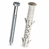M8 (8mm x 120mm) Dübel und M6-Sechskantschrauben (50 Pack...