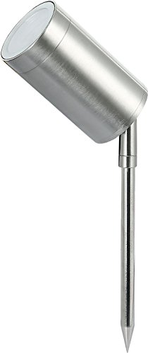 UKEW Modern GU10 Ground Spike Lamp - Stylish IP65 Waterproof Walkway Garden LED Lights Fitting - Outdoor Tree Lighting for Patios Pathways Coastal Areas Streets