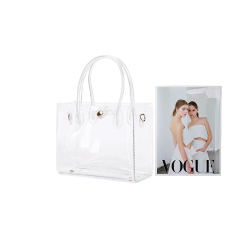Bolso transparente para mujer, bolsa tote aprobada para estadio miniatura 4