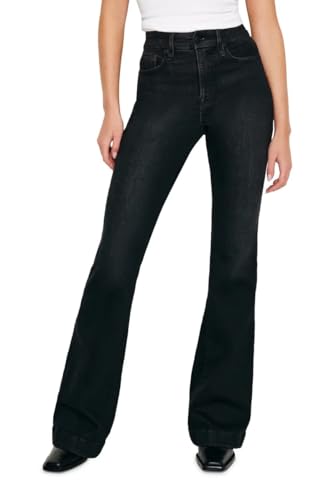 Good American Good Legs Flare Black Jean