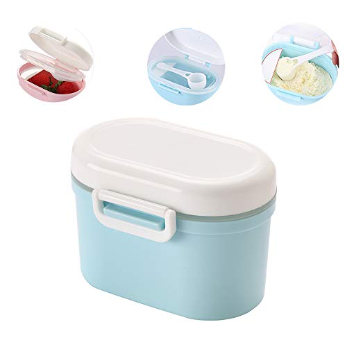 Travel Milk Powder Storage Box with Spoon, YEEHO Portable Formula Dispenser with Scoop