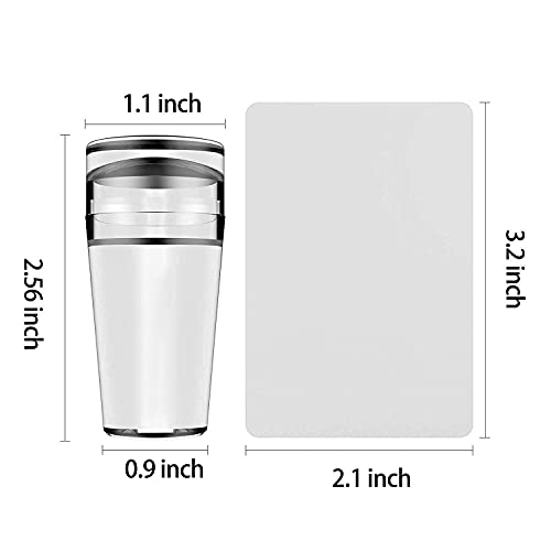 Nail Art Stamper French Nail Stamper Clear Silicone Stamping Jelly With Scraper Transparent Visible Body No Misplacement For Diy Nail Decor French Nail Manicure #TOP7