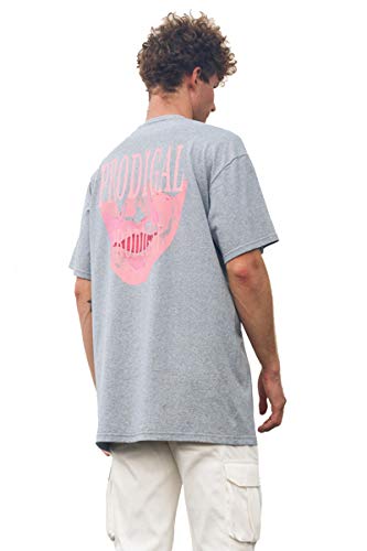 T-shirt Prodigal The Horror Face Gris Gris Small en maille de coton jersey