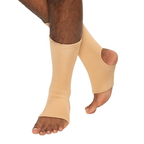 KINESTIX Ankle Support Brace | Adjustable Compression Sleeve for Stability & Injury Recovery | Breathable, Lightweight, 4-Way Stretch Fabric with Dual-Fiber Splints | For Sports, Daily Wear & Pain Relief | XXL Size