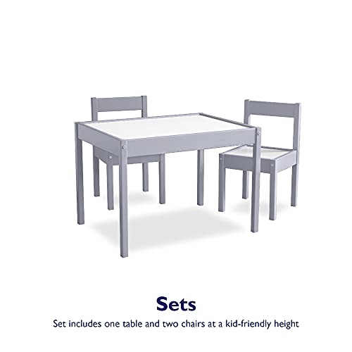 Baby Relax Hunter 3-Piece Kiddy Table & Chair Kids Set, Grey - Image 4