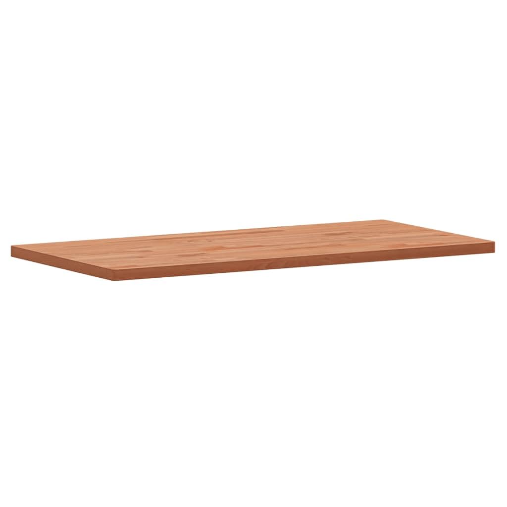 Piano lavabo in legno massello di faggio 100 x 50 x 2,5 cm come piano di lavoro per bagno cucina, superficie da montare, struttura naturale per ristrutturazione