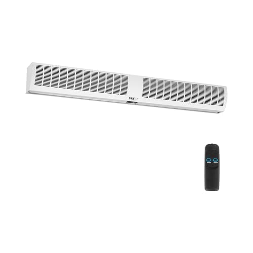 MSW Cortina de Aire de 1,5 m con 190 W para 2510 m³/h Control por Mando a Distancia Puerta de aire Sistema de cortina de aire profesional