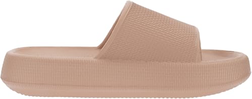 Image of BRONAX Cushioned Thick Sole Pillow Slippers for Women and Men Y10 | Cloud-Like Soft Sole, Foot Pain Relief, EVA Platform Sole, Indoor Outdoor Slides, Waterproof Shower Ready, Quick-Drying