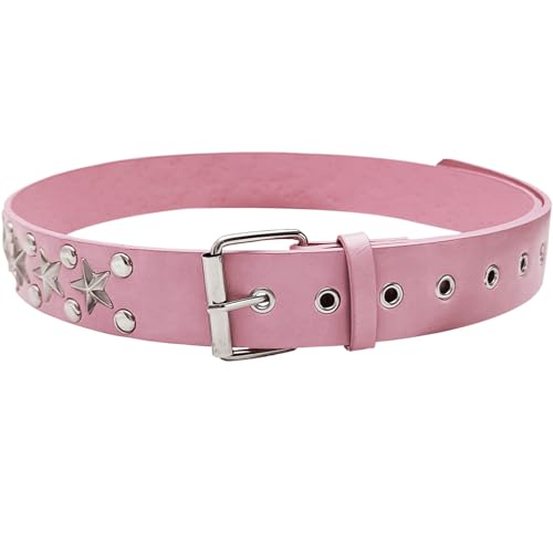 Star Studded Belt Rivet Y2k Belts Women Punk Accessories Gothic Belt3