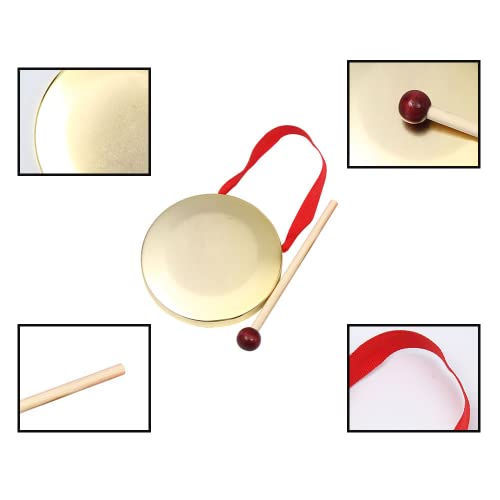 Yongxiangpeng Copper Gong Mini Hand Gong Portable Celebration Gong Used For Percussion Instruments Of The Church Opera Orchestra #TOP2