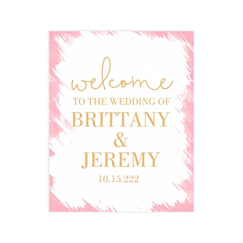 Panneau de bienvenue mariage personnalisé moderne minimaliste plexiglas 40x50 cm - 3