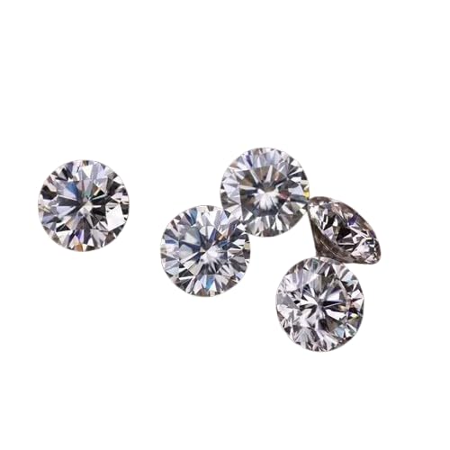 5 Pcs Lab Created Diamond 5 MM Round Excellent D Color VVS1 Clarity GIE Certified Loose Stone for Making Premium Fine Jewelry | Engagement Ring & Earring's