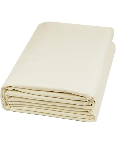 HOTGODEN Light Weight 100% Cotton Muslin Fabric: 63 inch x 2 5 10 Yards Unbleached Muslin Linen Fabric Material for Sewing Material Apparel Cloth