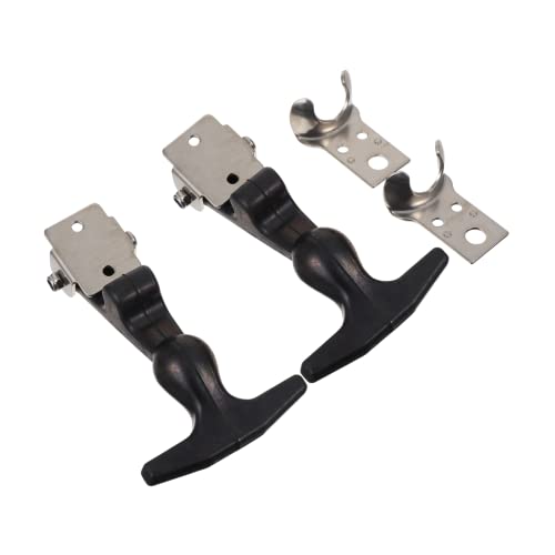 Balacoo Elastic Draw Latches Tool Box Hasp T-Handle Hasp Bracket for Vehicles Marine Latches for Boats