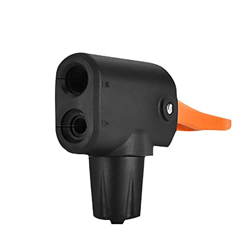 Tebinzi Adaptateur de Valve de vélo - Buse de Pompe à vélo à Double tête,Buse de gonflage de Pompe de Pneu de Pneu de vélo à Double tête Cover