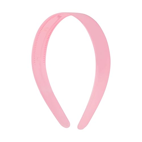 Motique Accessories Light Pink 1 Inch Plastic Hard Headband with Teeth Head band Women Girls
