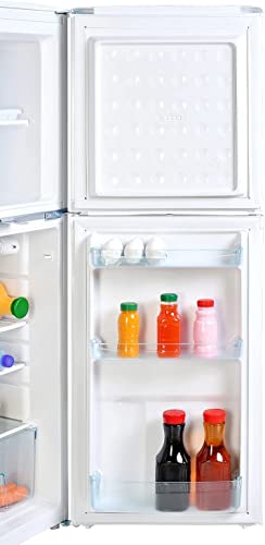 ثلاجة سوبر جنرال سعة 93 لتر، فريزر 45 لتر، إجمالي 138 لتر، باب مزدوج مع خاصية إزالة الجليد، رقم الموديل KSGR198 مع ضمان لمدة عامين، لون فضي