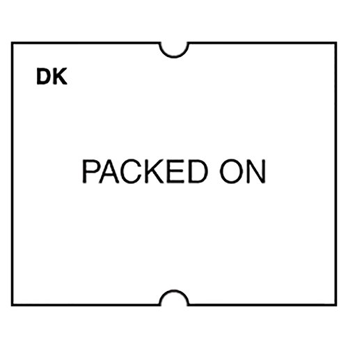 DayMark IT114659 DuraMark Date Coder Permanent Label,"Packed On", for DM4 SpeedyMark 20 2-Line Marking Gun, White (Pack of 8 Rolls)