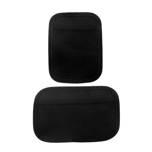 SWOOMEY 2 Pezzi Borsa Portaoggetti Rete per Auto da Organizer Adesivo per Interni Tasca Rete per Smartphone e Accessori Auto Facile Installazione e Design Sicuro per Bagagliaio e Sedili